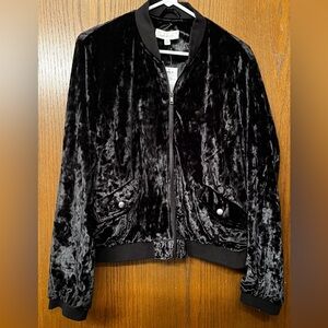 NWT Cloud Chaser Kohl’s Super Soft! Black Velvet Women's Jacket XL